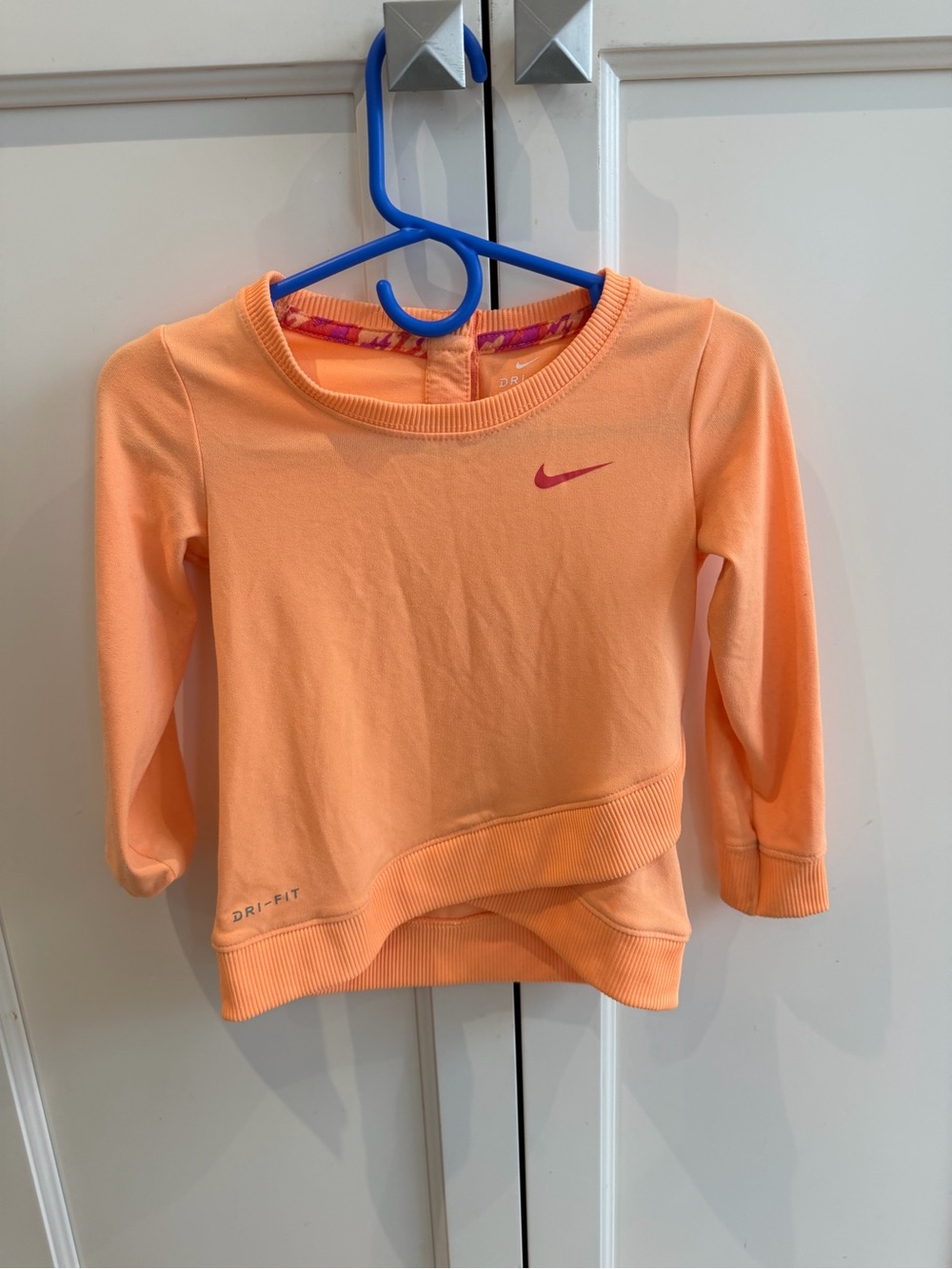 Nike 18m Kids' Orange Dri-FIT Long Sleeve Top